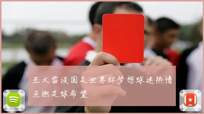 王大雷谈国足世界杯梦想球迷热情点燃足球希望